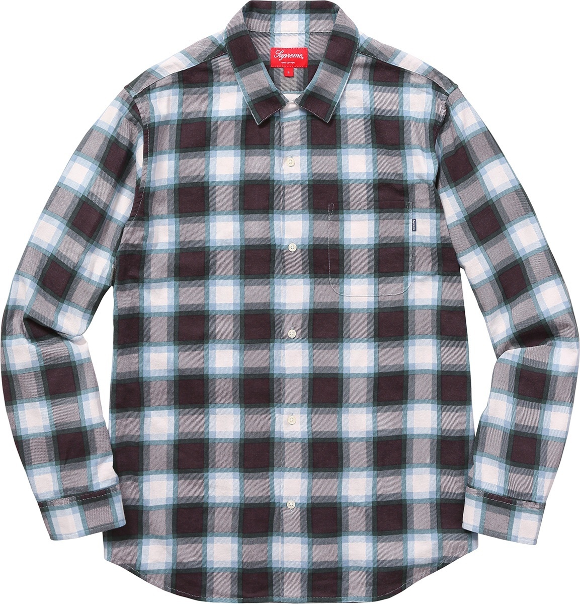 Printed Plaid Flannel Shirt view 2